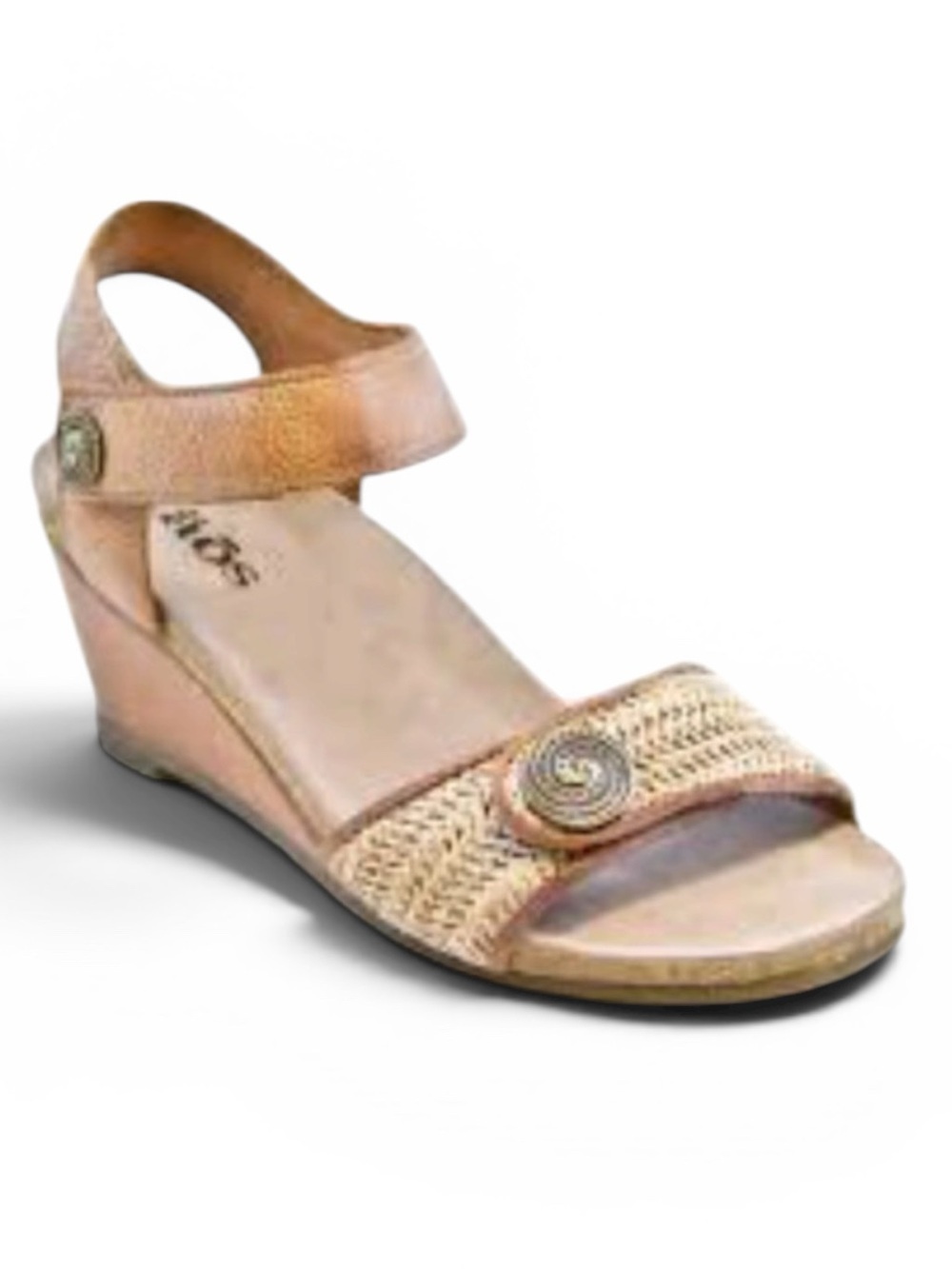 Taos Holiday Leather And Jute Wedge Sandals